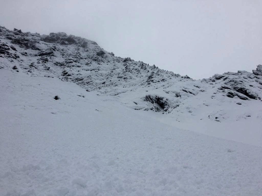 Avalansa zona Struga Doamnei, Fagaras 8 dec 2018